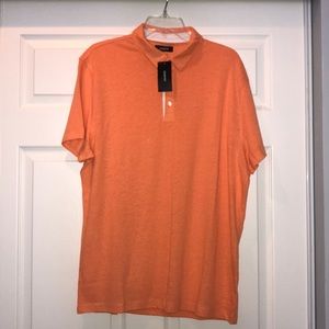 NWT Alfani Orange Polo Shirt